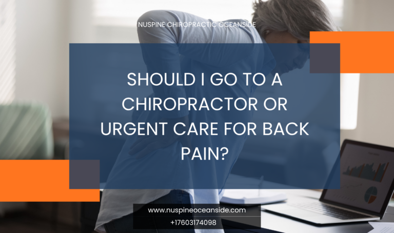 chiropractor vs urgent care for back pain
